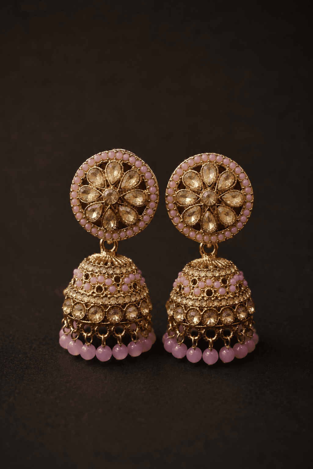Blush Royale Jhumka Earrings